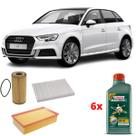 Kit Revisão Castrol 5w40 Audi A3 1.8 Tfsi 2013 Em Diante Kit Revisão Castrol 5w40 Audi A3 1.8 Tfsi 2013 Em Diante
