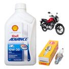 Kit Revisão Cg 160 Óleo Shell 10w30 + Vela Ngk Original