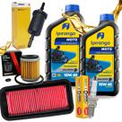 Kit Revisão Fz25 250 Abs Ipiranga 10w40 Filtros E Vela Ngk