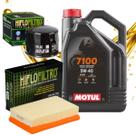 Kit Revisão Para Bmw R 1200 Gs 2014 A 2018 Troca Óleo Motul 5w40 E Filtros Hiflo