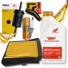 Kit Revisão Para Cg 160 Titan Cg 160 Fan Troca Óleo Honda 10w30 Filtros e Vela Ngk