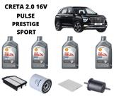 Kit revisão troca de oleo creta 2.0 2017 em diante shell Kit revisão troca de oleo creta 2.0 2017 em diante shell