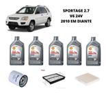 Kit revisão troca de oleo kia sportage 2.7 2010 em diante