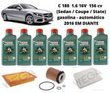 Kit revisao troca de oleo mercedes c180 c200 c250 e250