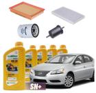 Kit Revisão Troca Óleo Filtros Sentra 2.0 16v Flex 2014 2015 2016 2017 2018 2019 2020