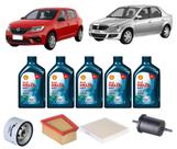 Kit revisão troca oleo logan sandero 1.6 16v 2007 à 2016