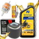 Kit Revisão Ybr 125 Factor 2009 A 2015 Ybr 125 2000 A 2008 Ipiranga 20w50 Filtros Vela Ngk