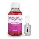 Kit Revitalizador Óleo de Cutículas 150ml Frasco Vidro 10ml Manicure Pedicure Nail Designer Unhas Arte Sedução Profissional