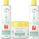 Kit rícino - shampoo + máscara 300g + condicionador - love potion