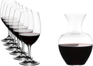 Kit Riedel Cristal Decanter NY 1,5L e 6 Taças Ouverture 530m Kit Riedel Cristal Decanter NY 1,5L e 6 Taças Ouverture 530m