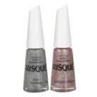 Kit Risqué Glitter 8mL As Mil Purpurinas + Granulado Rose Kit Risqué Glitter 8mL As Mil Purpurinas + Granulado Rose