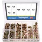 Kit Rivet Nut Glarks 320 unidades de aço carbono zincado