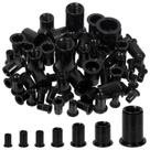 Kit Rivet Nuts Glarks 30 unidades 1/2” -13 UNC banhado a zinco preto