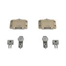 Kit RO 65 Champagne com Rolamento 4013 para 1 Porta 60kg Linha Cobalto Rometal