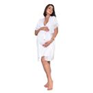 Kit Robe com Camisola de Amamentação Gestante e PósParto Renda Conforto e Praticidade no Dia a Dia