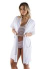 Kit Robe e Lingerie Rendada Branca