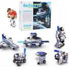 Kit robo 6 em 1 solar brinquedo montar estacao espacial