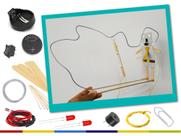 Kit Robótica para montagem do Boneco Motriz DIY - Labirinto Elétrico - Inspiração Maker Kit Robótica para montagem do Boneco Motriz DIY - Labirinto Elétrico - Inspiração Maker