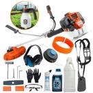 Kit Roçadeira Profissional 143rs 2,1hp Husqvarna com Kit Epi e Pulverizador Manual Husqvarna 1,5l 301sm