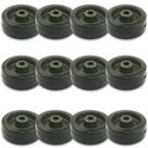 Kit Roda 312 Ferro c/ Borracha para Rodízio 150kg (12 un)