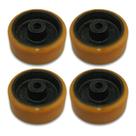 Kit Roda 312 Ferro c/ Poliuretano Anti Risco 170kg 4un