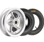 Kit Roda Aro 8 Câmara Pneu P/ Carga Carrinho De Mao Vonder
