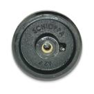 Kit Roda Ferro com Borracha R 62 BR 250kg p/ Carrinho (2 un)