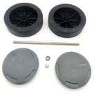 Kit Roda Rodinha Calota Eixo e Trava para Lavajato Karcher HD585