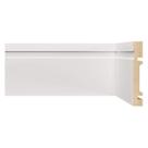 Kit Rodapé de MDF 10cmX15mmX2,40m 30 Barras com Friso 1002 Kit Rodapé de MDF 10cmX15mmX2,40m 30 Barras com Friso 1002