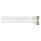Kit Rodapé de MDF 30 Barras Frisadas de 5CMX2,40m Rende 72 Metros Branco