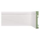 Kit Rodapé de MDF 9m Linear 10cm x 1,5cm x 240cm com Friso 1003 Branco Moldufama Kit Rodapé de MDF 9m Linear 10cm x 1,5cm x 240cm com Friso 1003 Branco Moldufama