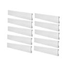 Kit Rodapé de Poliestireno 10 Barras Frisadas de 11cmX2,44m Rende 24,4 Metros Fb11 Gart