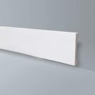 Kit Rodapé de Poliestireno 10 Barras Lisas de 15cmX2,44m Rende 24,4 Metros Wb15 Gart