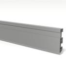 Kit Rodapé de Pvc 10 Barras Frisadas de 10 Unidade - Cinza Claro