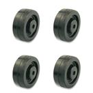 Kit Rodas 210 50mm de Borracha para Rodizio (4 UN)