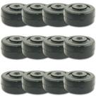 Kit Rodas 3 Pol. R 312 Borracha 80kg para Móveis (12 un)