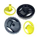 Kit Rodas com Calota Para Lavadoras K3/K4/K5 Kopp Peça Original Karcher