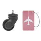 Kit Rodinha mais Tag de Bagagem Rosa Claro