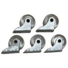 Kit Rodinhas Fixas Cristal Móveis Mini Rodízio Roda C/ 8 und Kit Rodinhas Fixas Cristal Móveis Mini Rodízio Roda C/ 8 und