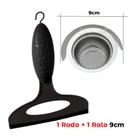 Kit Rodinho Pia Ralo Inox Cozinha Organizada Cozinha Banheiro Limpeza Prática KIT:RODO + RALO 9cm