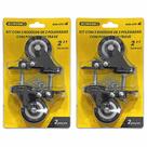 Kit Rodízio 2" Parafuso Giratório Freio C/ Rolamento 02 Pc BOM-2757 2 Un - BOMVINK