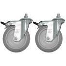 Kit Rodízio 512 Parafuso Giratório com Freio GLE 512 BP G - 2 Unidades - SCHIOPPA