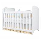 Kit Rodizio Carolina Baby Berço Mini Cama Mel Branco