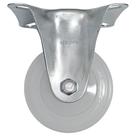 Kit Rodízio Nylon 414 Branco Placa Fixo Reforçado com Rolamento FL 414 NTE 2 Unidades - SCHIOPPA