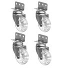 Kit Rodizio P/ Moveis Placa Giratorio 50mm Gel Em L 4 Un - SQUADRONI