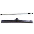 Kit RODO Borracha Duplo EVA 30cm Reforçado COM CABO RETRÁTIL 1.3m Alumínio Estriado Compacto Com Rosca Fácil de Guardar
