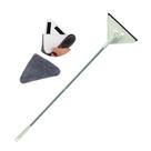 Kit Rodo Mop Limpador De Vidros Triangular Microfibra Com 1 Refil Extra