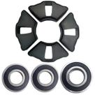 Kit Rolamento Roda Traseira + Coxim Coroa Ybr 125 Factor 125