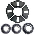 Kit Rolamento Roda Traseira + Coxim Coroa Ybr 125 Factor 125