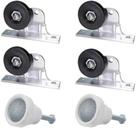Kit Roldana P/ Box Acrílico 4Roldanas 2Puxadores SPL Branco